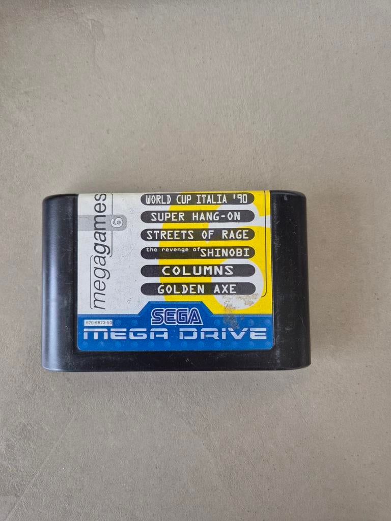 Sega Mega Drive Megagames 6 in 1 cartridge, 2 spelers, Ophalen of Verzenden, Zo goed als nieuw, Vanaf 3 jaar