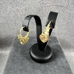 Gouden oorbellen | 14K | 3,98gr | creolen | 404086, Ophalen of Verzenden, Zo goed als nieuw, Knopjes of Stekers, Goud