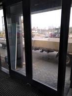 Hardhout schuifdeuren elektrische tocht sluis, Garagedeur, Ophalen of Verzenden, Zo goed als nieuw, Schuifdeur