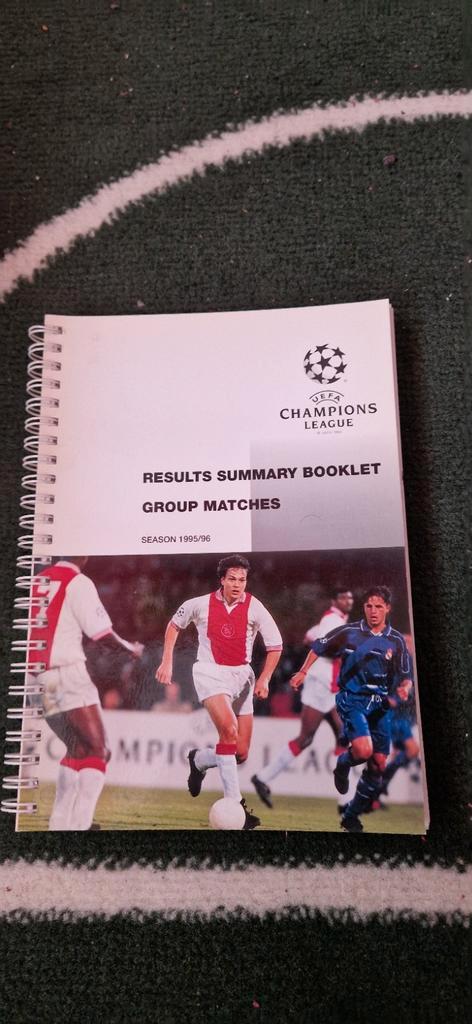 Champions League Boekje Seizoen 1995/96, Verzamelen, Sportartikelen en Voetbal, Ophalen of Verzenden