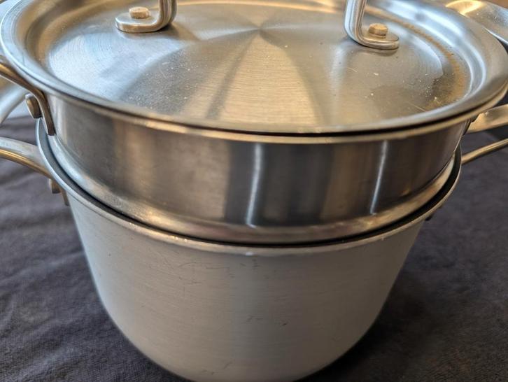 Tefal Jamie Oliver RVS Pasta Pan Set - 22 cm, Huis en Inrichting, Keuken | Potten en Pannen, Gebruikt, Pannenset, Rvs, Keramische plaat