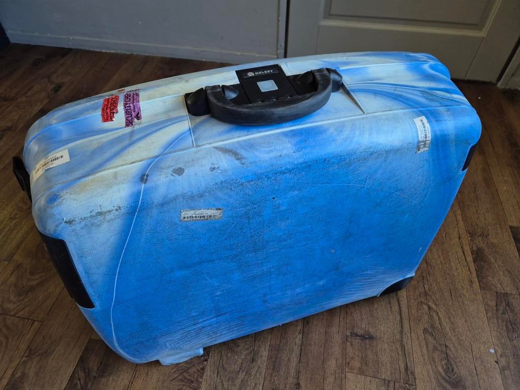 Delsey Hardside koffer, blauw, Ophalen of Verzenden, Gebruikt