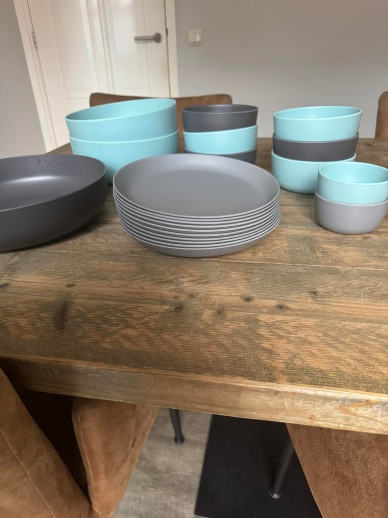 Buitenservice van Royalvkb, Huis en Inrichting, Keuken | Servies, Ophalen, Zo goed als nieuw, Overige stijlen, Schaal of Schalen