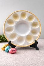 Vintage serveerbord eieren pastelgeel Pasen Lente, Huis en Inrichting, Keuken | Servies, Gebruikt, Ophalen of Verzenden, Schaal of Schalen
