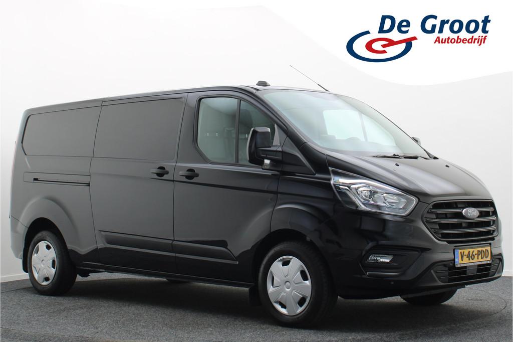 Ford Transit Custom 320 2.0 TDCI L2H1 Limited Leer, 3-Zits,, Voorwielaandrijving, 15 km/l, Zwart, 4 cilinders
