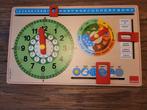 Goula Houten Kalender en Klok Educatief Speelgoed, Ophalen of Verzenden, Zo goed als nieuw, Rekenen