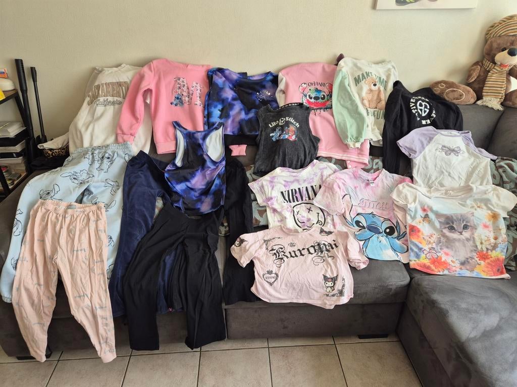 Meisjes kleding maat 134 en 146, Ophalen, Zo goed als nieuw, Maat 134