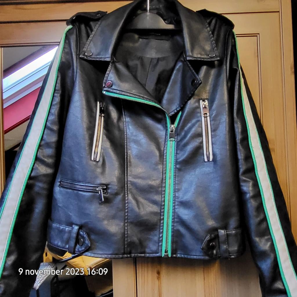 Leer jasje maat xl, Ophalen of Verzenden, Zo goed als nieuw, Maat 46/48 (XL) of groter