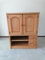 Licht eikenhouten kast, Ophalen, 25 tot 50 cm, Minder dan 150 cm, Minder dan 100 cm