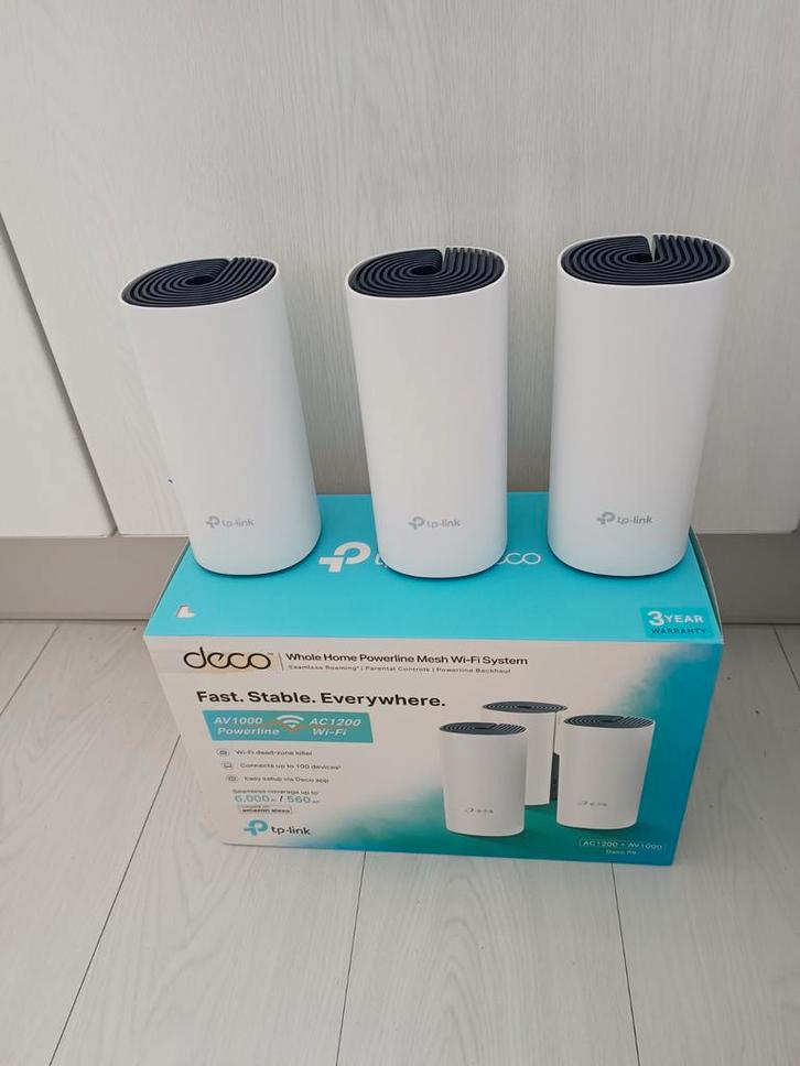 Deco TP-link P9 Powerline Mesh Wi-Fi System, Computers en Software, Powerlines, Ophalen of Verzenden