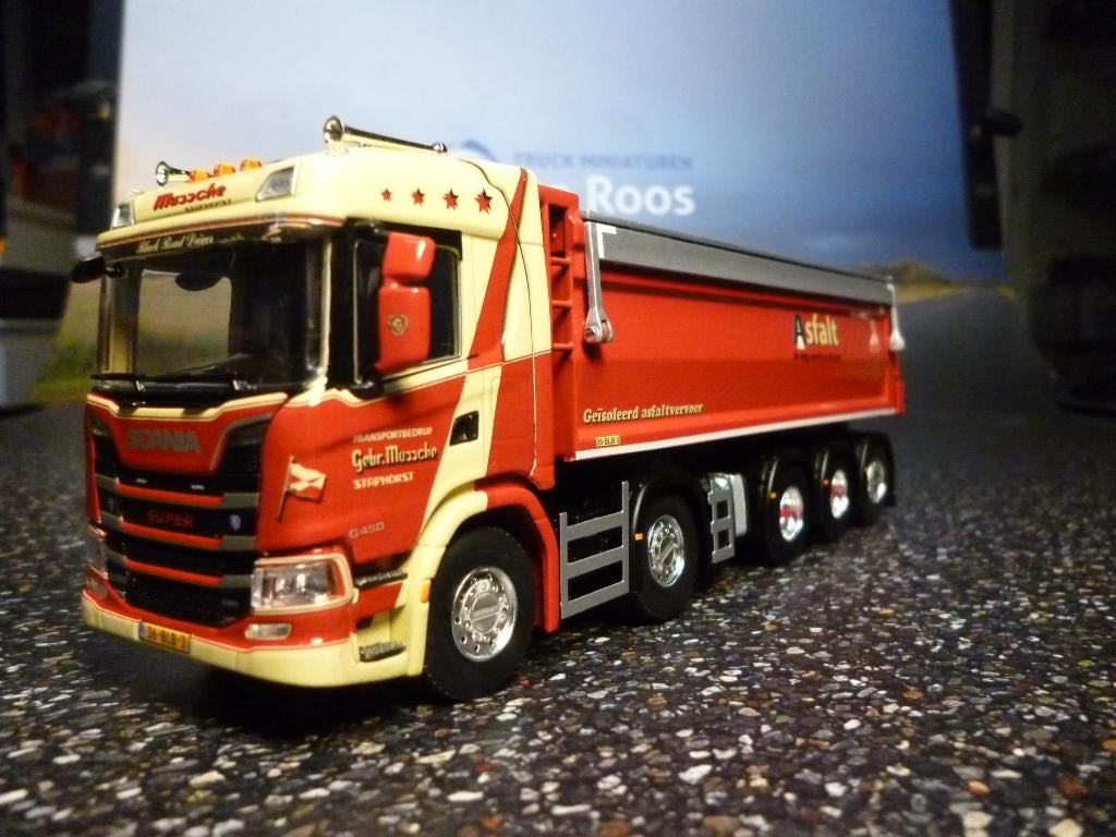 WSI Scania G450 Gebr. Mussche Transport, Hobby en Vrije tijd, Modelauto's | 1:50, Ophalen of Verzenden, Nieuw, Bus of Vrachtwagen