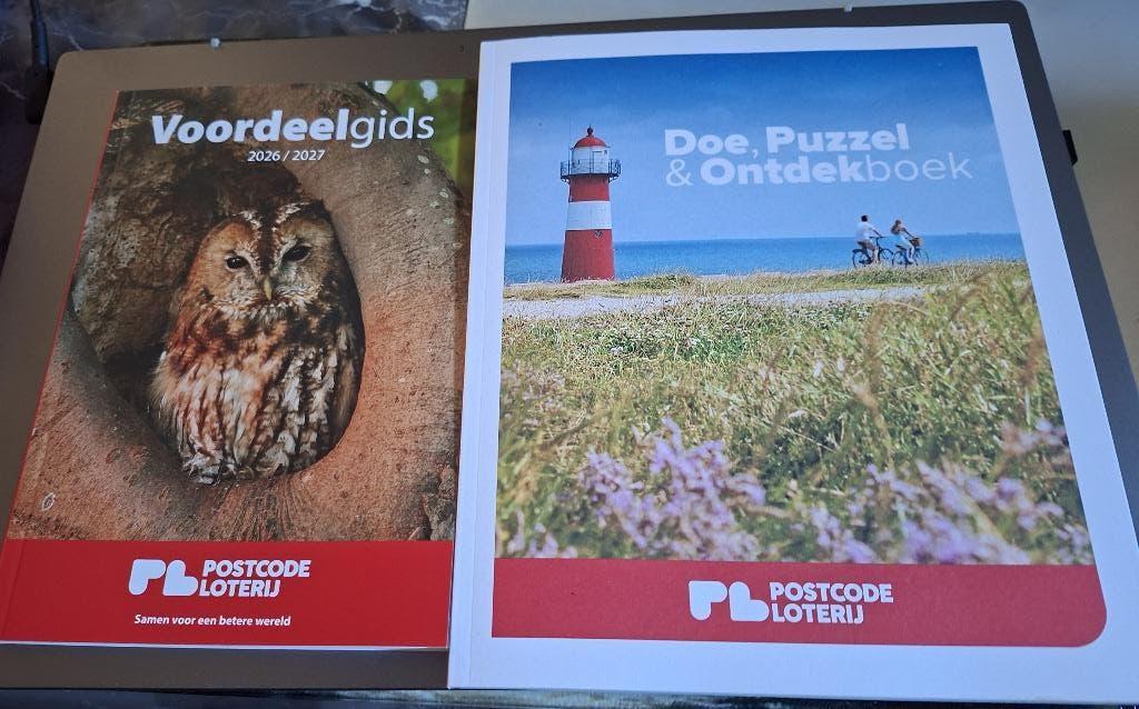 Postcodeloterij Voordeelgids en doe puzzel boek, Eén persoon, Kortingsbon, Overige typen