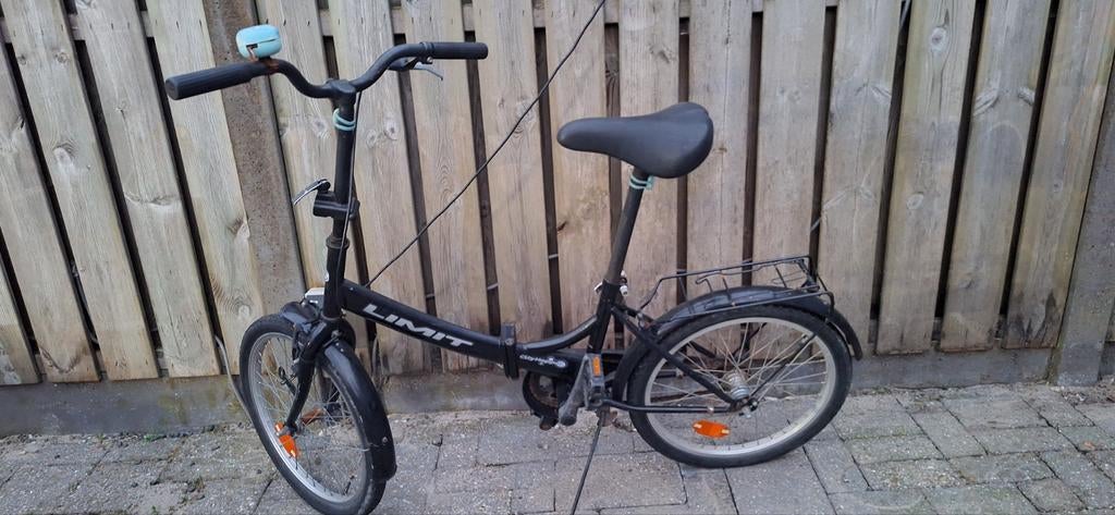 Vouwfiets zwart, Ophalen