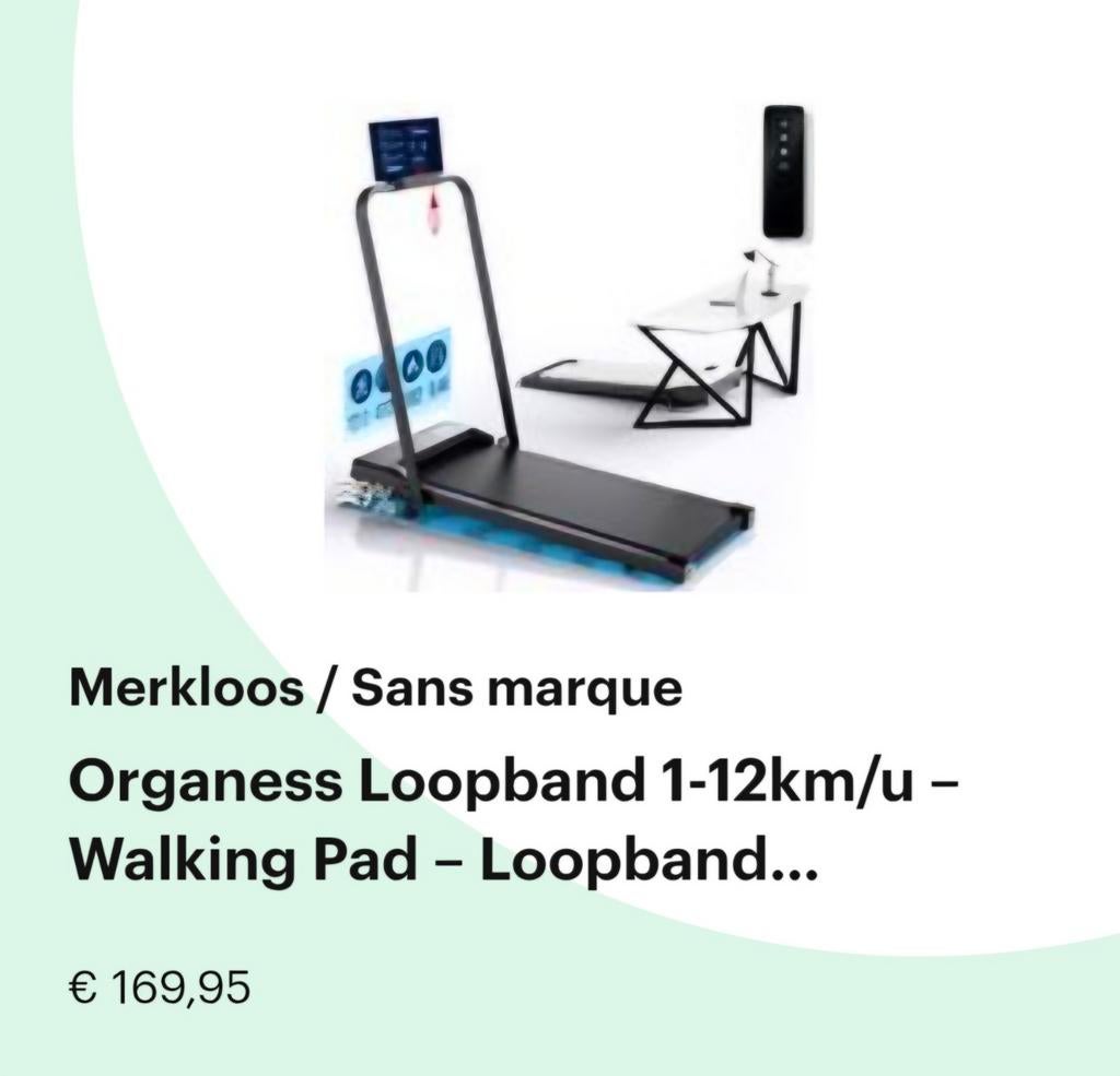 Loopband 1-12km per uur, Ophalen, Nieuw, Loopband