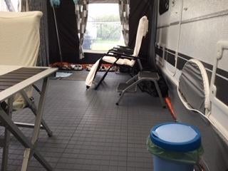 voortent tegel, Caravans en Kamperen, Kampeeraccessoires, Ophalen, Nieuw