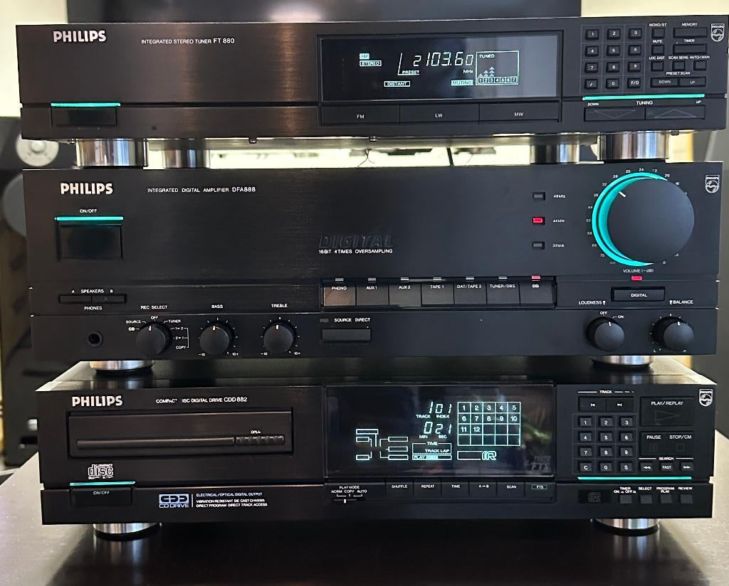 Philips CD-882 set, Audio, Tv en Foto, Stereo-sets, Gebruikt, Cd-speler, Tuner of Radio, Philips, Losse componenten, Ophalen