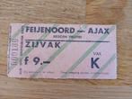 Ticket 81-82 Feyenoord-ajax, Verzamelen, Ophalen of Verzenden, Gebruikt, Ajax, Overige typen