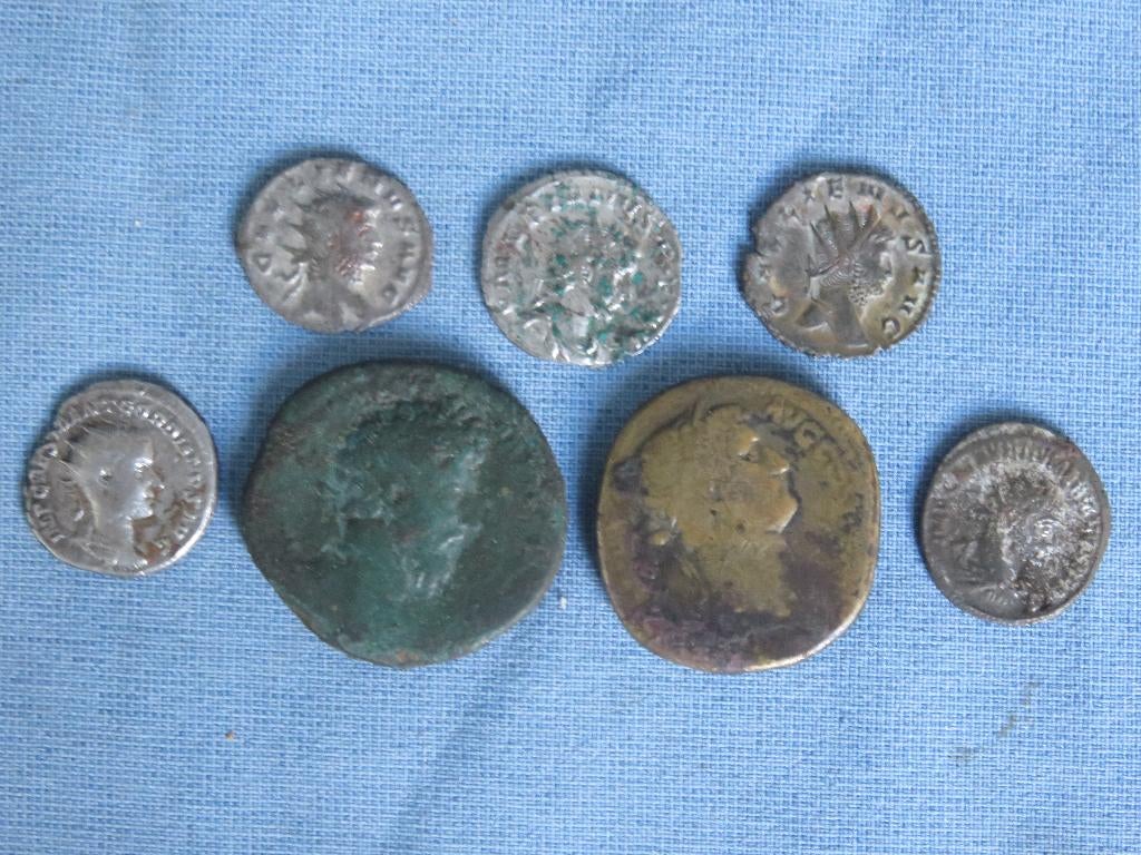 Romeinse munten - 2e - 3e eeuw A.D. - bodemvondsten, Ophalen of Verzenden, Overige landen, Setje