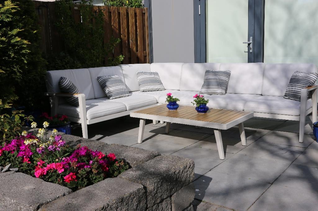 Higold Emoti Loungeset, gepoedercoat aluminium, Ophalen, 6 zitplaatsen, Bank, Aluminium