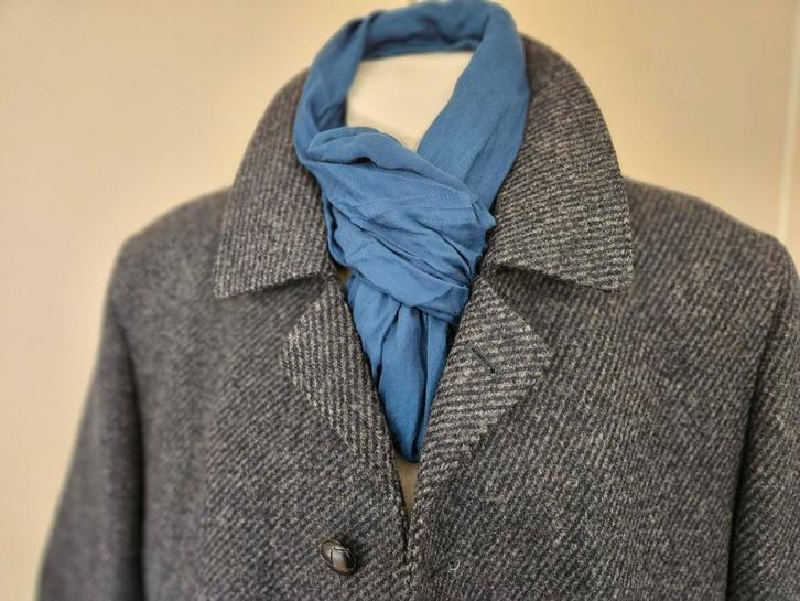 Kynoch of Scotland blauw wollen jas  - Maat 56 - Nieuwstaat, Kleding | Heren, Jassen | Winter, Nieuw, Maat 56/58 (XL), Blauw, Verzenden