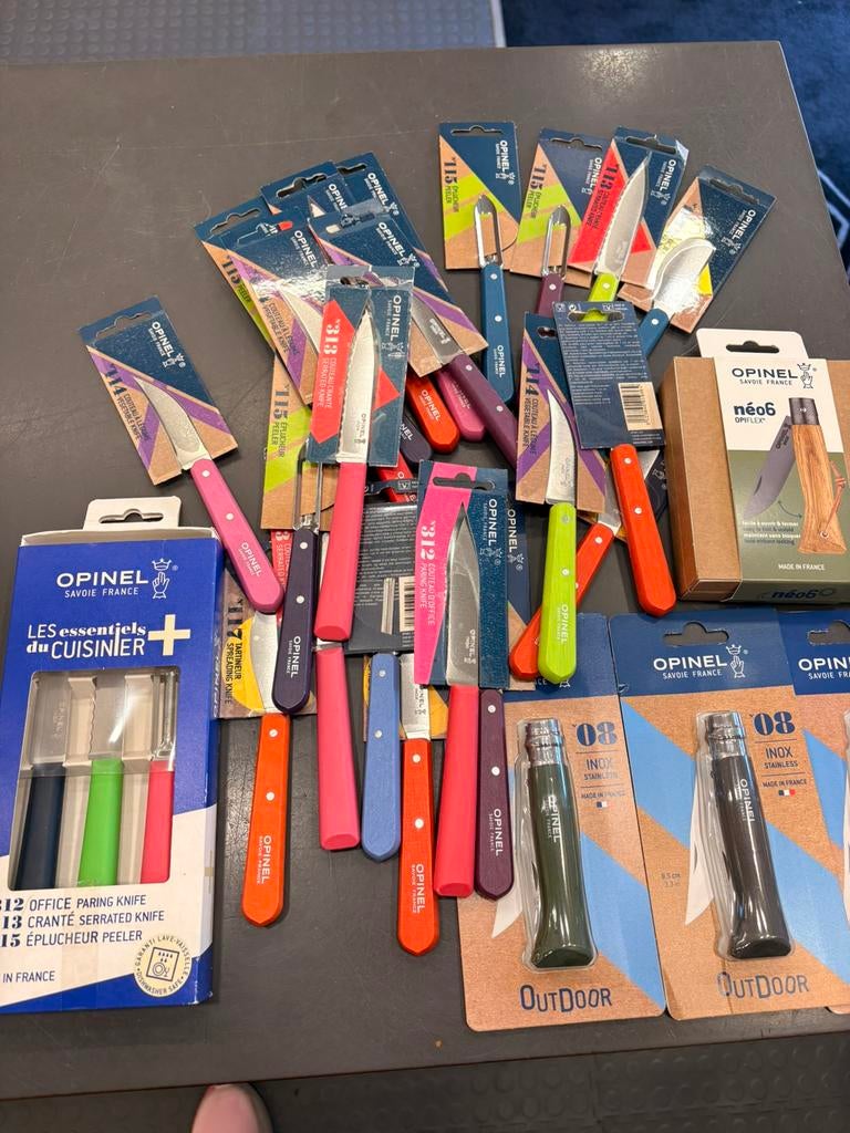 Partij opinel mesjes schilmes zakmes frans zakmes, Ophalen of Verzenden, Nieuw