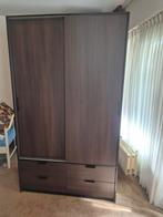 IKEA Trysil kledingkast bruin met hang en lades, Ophalen, Gebruikt, 100 tot 150 cm, 200 cm of meer