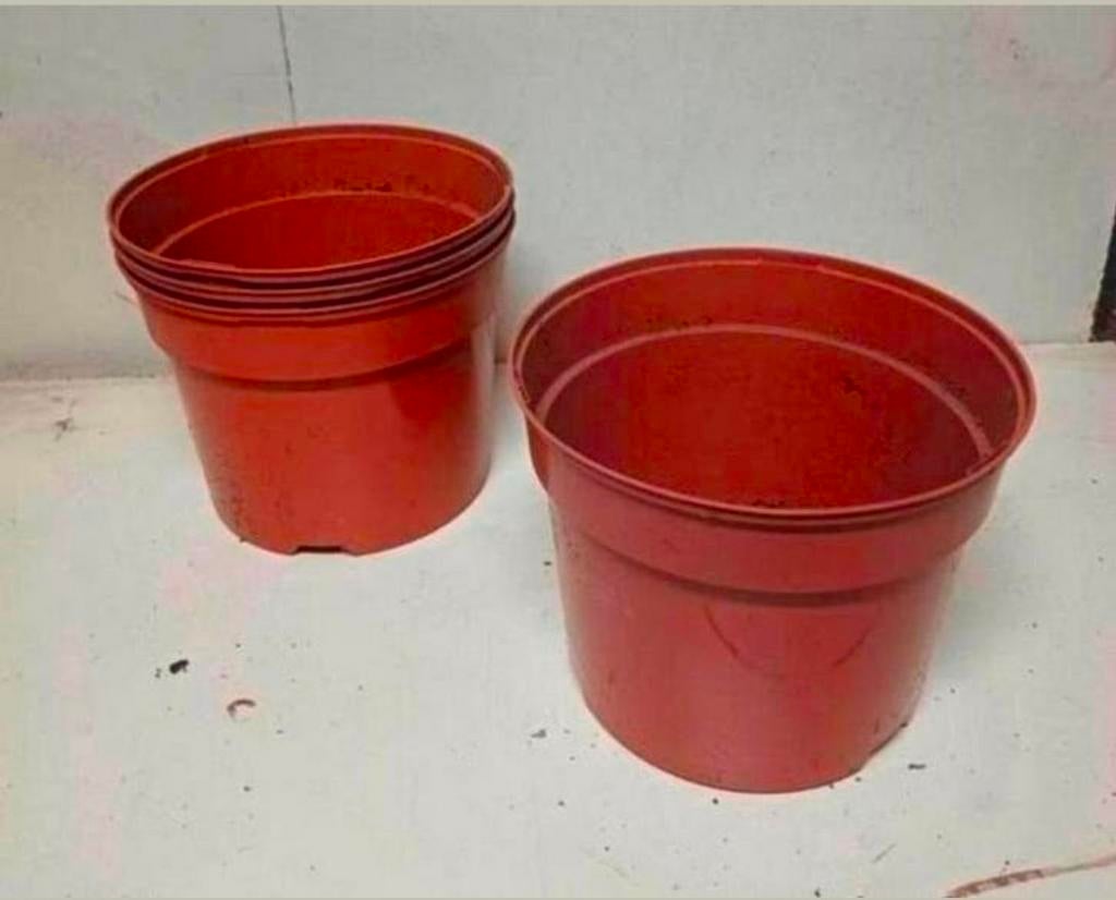 OPRUIMINGS ACTIE kweekpotten plantenpotten bloempot 5 liter, Tuin en Terras, Kunststof, Gebruikt, Rond, Ophalen of Verzenden