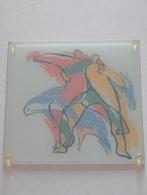 Bernadette Leijdekkers Glasobject met figuren, Ophalen of Verzenden