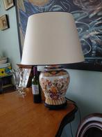 antiek Chinese porseleinen ovale schemerlamp op houten voet, Ophalen