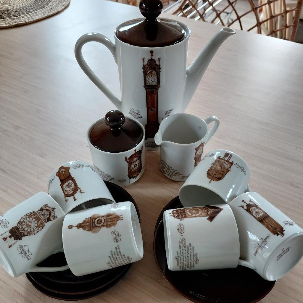 Klokkenservies Mitterteich porzellan, Ophalen of Verzenden, Zo goed als nieuw, Overige stijlen, Kop(pen) en/of Schotel(s)