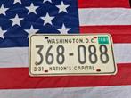 Kentekenplaat Washington DC nummerbord Nummerplaat License, Verzamelen, Ophalen of Verzenden, Gebruikt, Auto's