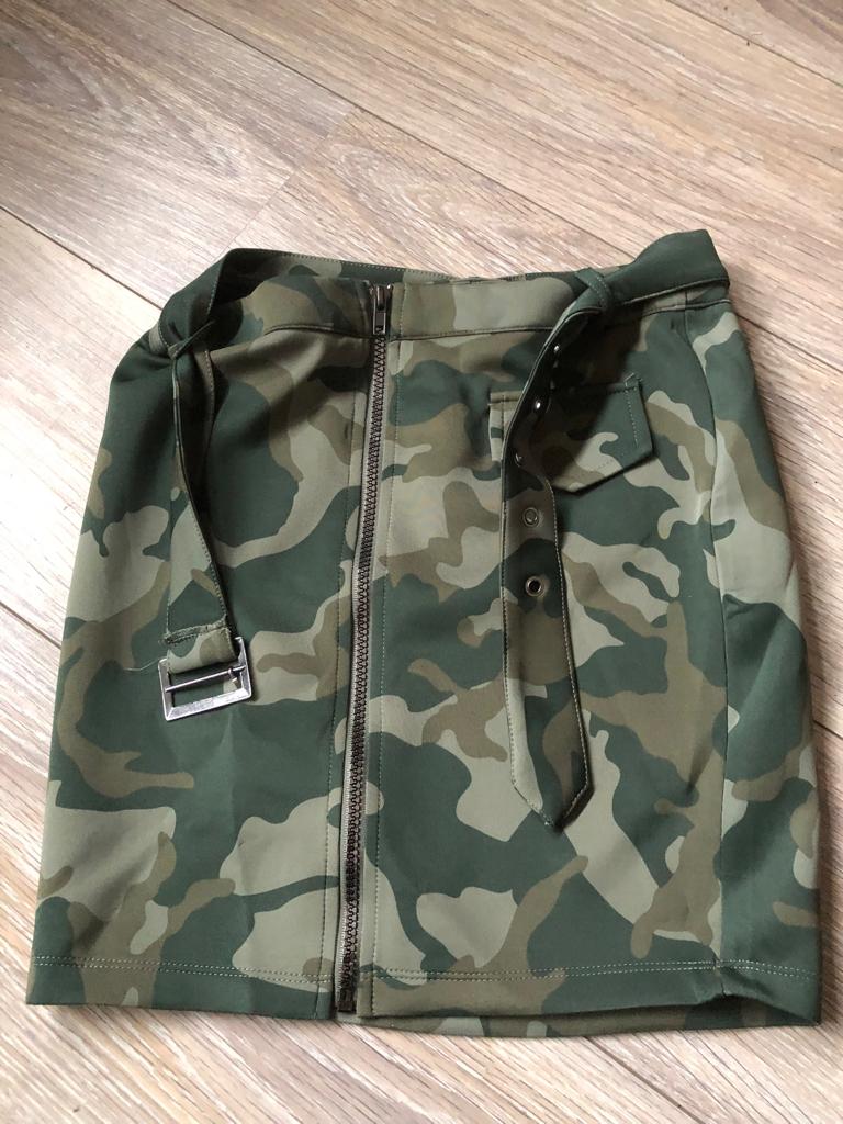 Nieuw legerprint rokje, Overige kleuren, Nieuw, Ophalen of Verzenden, Maat 36 (S)