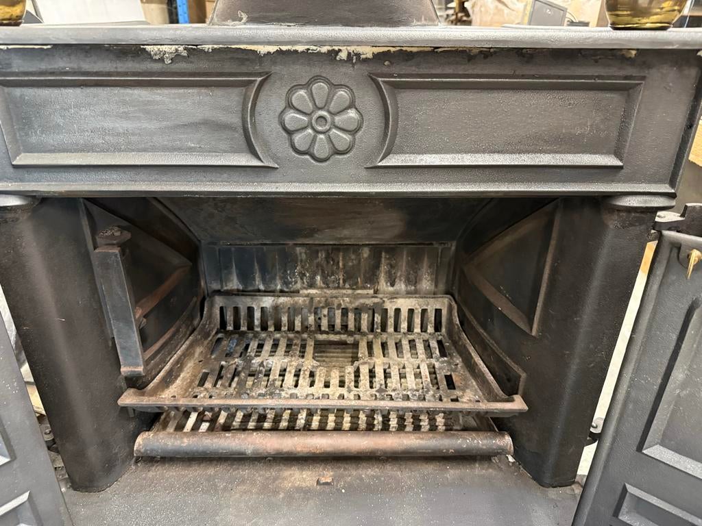 Grote gebruikte houtkachel Franklin, Ophalen, Gebruikt, Vrijstaande haard, Franklin