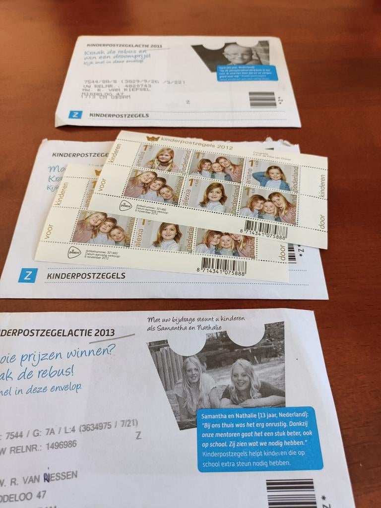 Kinderpostzegels 2011, 2012, 2013 - Nieuwstaat, Ophalen, Na 1940, Postfris