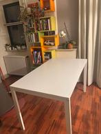Gratis witte eettafel, Huis en Inrichting, Tafels | Eettafels, Ophalen, Overige materialen, Gebruikt, 100 tot 150 cm