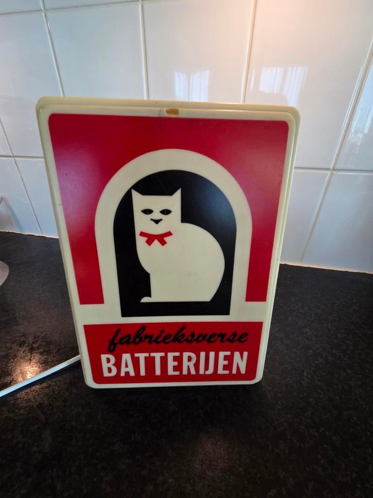 Witte kat lichtbakje, Verzamelen, Ophalen of Verzenden, Zo goed als nieuw, Gebruiksvoorwerp