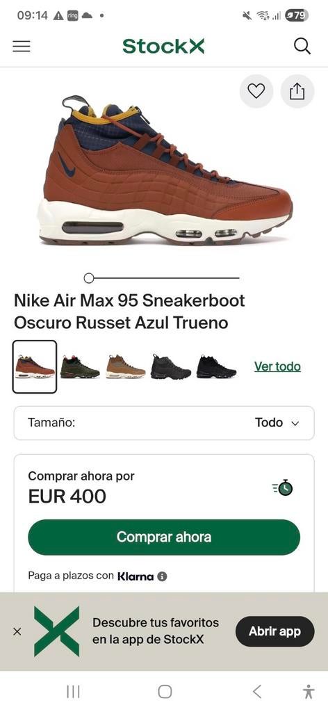 Nike Air Max 95 Sneakerboot Dark Russet, Kleding | Heren, Schoenen, Gedragen, Overige kleuren, Ophalen of Verzenden