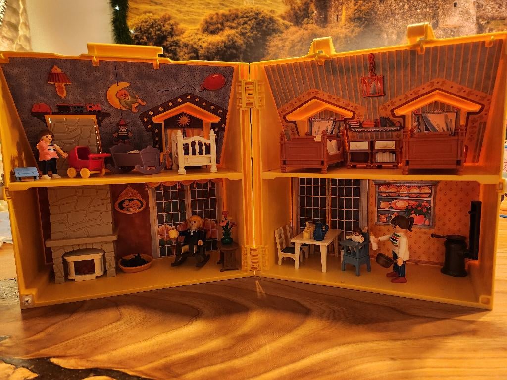 Playmobil 4145 Meeneem Poppenhuis Koffer, Ophalen of Verzenden, Zo goed als nieuw, Complete set