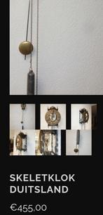 Antieke wandklok met gewichten en slinger  75euro, Antiek en Kunst, Antiek | Klokken, Ophalen of Verzenden