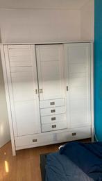 Houten kast met schuifdeuren breedte 150 x hoogte 184cm, Gebruikt, 100 tot 150 cm, 150 tot 200 cm, Overige houtsoorten