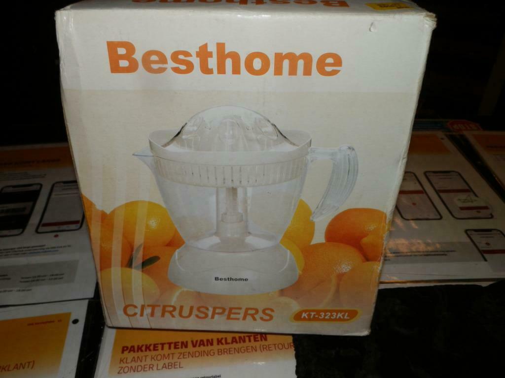 Citruspers Besthome KT 323KL nieuw, Witgoed en Apparatuur, 1 tot 2 liter, 2 snelheden, Nieuw, Ophalen of Verzenden