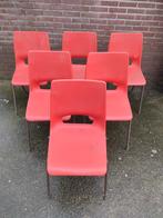 Vintage schoolstoelen (6stuks), Tuin en Terras, Ophalen, Gebruikt