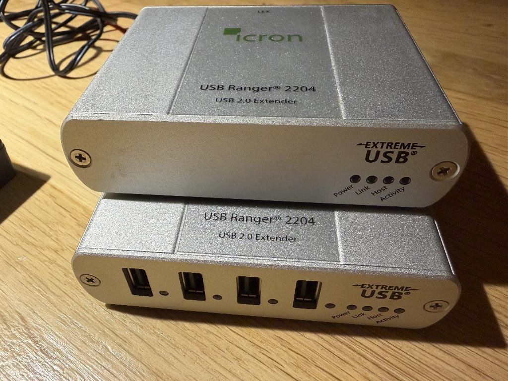 Icron USB 2.0 Ranger 2204 - tot 100m Cat 5e extender, Computers en Software, Pc- en Netwerkkabels, Ophalen of Verzenden, Gebruikt