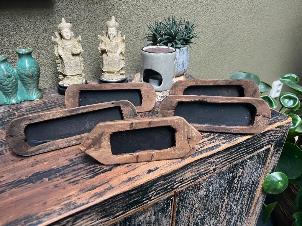 Tafelbordjes bordjes krijtbord memo India Indiase winkelbord, Verburgt Vintage, Nieuw, Ophalen of Verzenden, https://verburgtvintage.nl/#contact