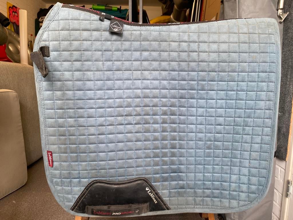 (Dressuur) LeMieux licht blauw full, Full (L), Gebruikt, Dressuurdekje, Ophalen of Verzenden