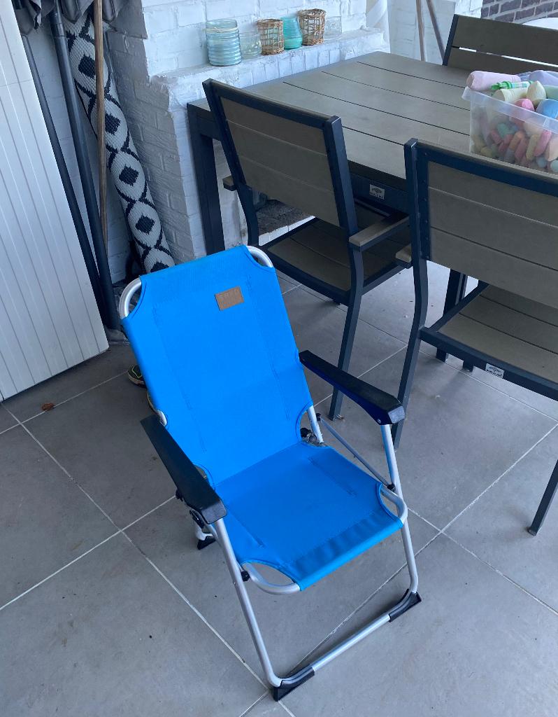 Kinder campingstoel redwood, Caravans en Kamperen, Kampeermeubelen, Ophalen of Verzenden, Zo goed als nieuw, Campingstoel