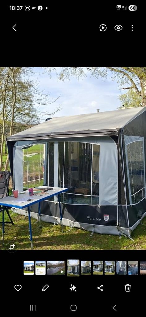 Walker Maxi 300 voortent, Ophalen