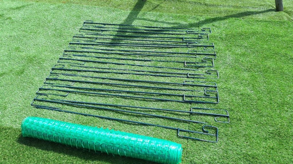 50 mtr afzetgaas (1 mtr hoog) + 20x opstelpaal, Ophalen, Zo goed als nieuw, 20 meter of meer, Overige typen