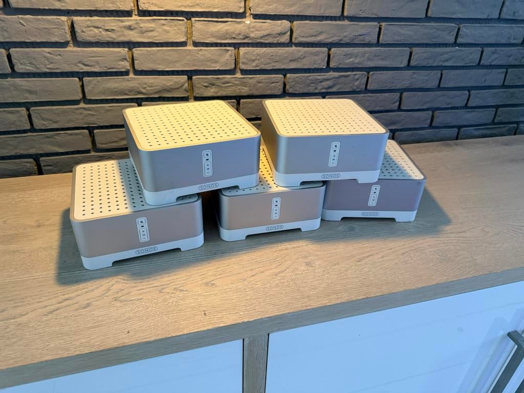 5x Sonos Connect:AMP (S1 app) ( Ook los ), Audio, Tv en Foto, Versterkers en Receivers, Zo goed als nieuw, 120 watt of meer, Stereo
