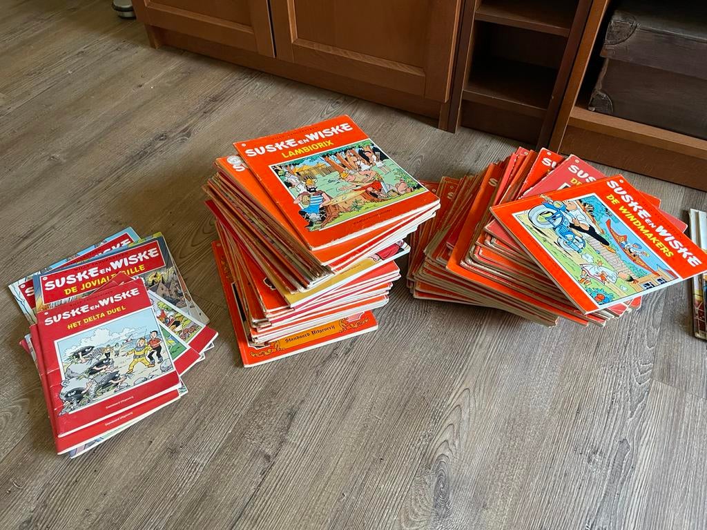 Grote stripboeken collectie: Suske&Wiske, Paling&Ko, Stamgas, Meerdere stripboeken, Ophalen of Verzenden, Gelezen